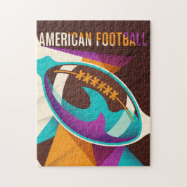 Amerikansk Football Sport Boll Abstrakt Pussel