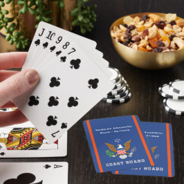 Amerikansk försvarsemblem - anpassa med namn casinokort
