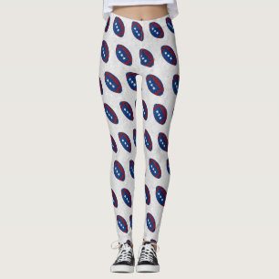 Amerikansk Fotboll 4:e Juli Glitter Leggings