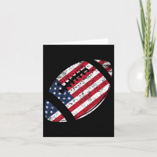 Amerikansk fotboll 4 juli amerikanska Flagga Patri Kort