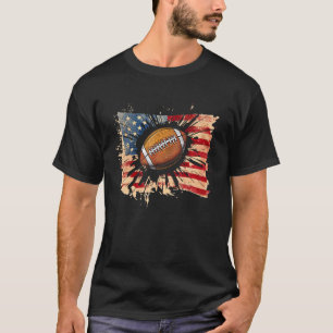 Amerikansk fotboll 4 juli Manar USA amerikanska FL T Shirt