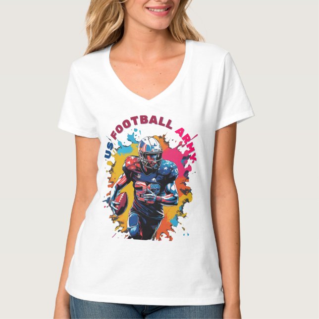 Amerikansk fotboll Army T Shirt (Framsida)