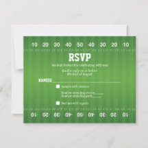 Amerikansk Fotboll Bar Mitzvah RSVP-kort
