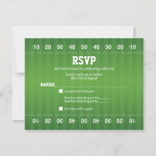 Amerikansk Fotboll Bar Mitzvah RSVP-kort Inbjudningar