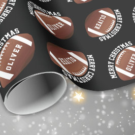 Amerikansk fotboll Bollar Namn Black jul Presentpapper