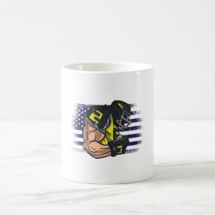 Amerikansk Fotboll Fan Tröja USA Flagga Kaffemugg