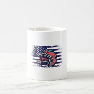 Amerikansk fotboll Fläkt Jersey Shirt USA flagga Kaffemugg