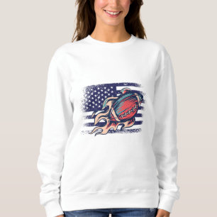 Amerikansk fotboll Fläkt Jersey Shirt USA flagga T