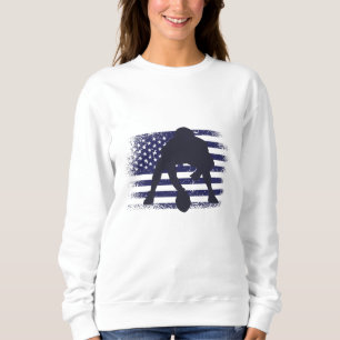 Amerikansk fotboll Fläkt Jersey Shirt USA flagga T