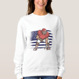 Amerikansk fotboll Fläkt Jersey Shirt USA flagga T
