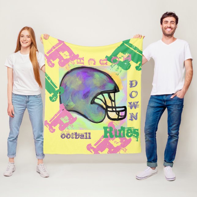 AMERIKANSK FOTBOLL FLEECEFILT (På plats)