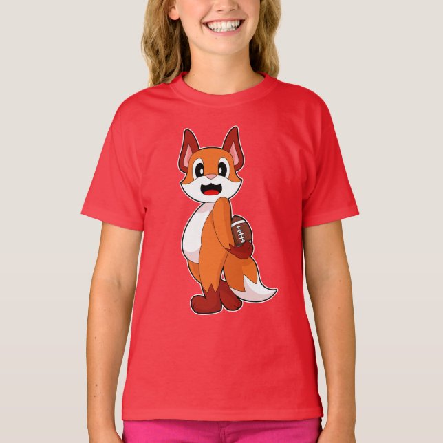 Amerikansk fotboll för Fox T Shirt (Framsida)