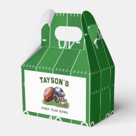 Amerikansk fotboll - första året nedåt 1:a födelse presentaskar