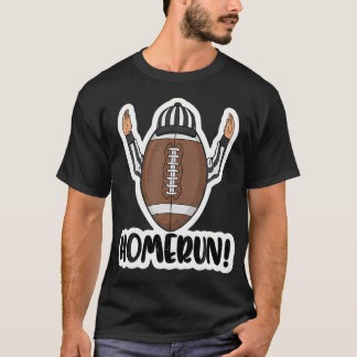 Amerikansk Fotboll Homerun Tecken Domare Spelare T Shirt