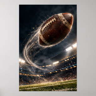 Amerikansk fotboll i flykt – Filmisk stadion sp Poster