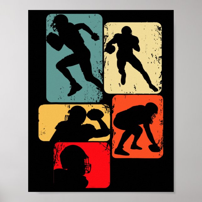 Amerikansk fotboll Kids Boys Manar 1 Poster (Framsidan)