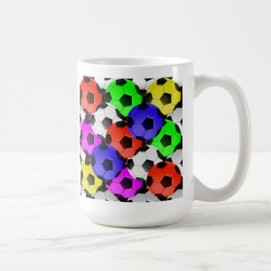 Amerikansk fotboll med flera färger kaffemugg