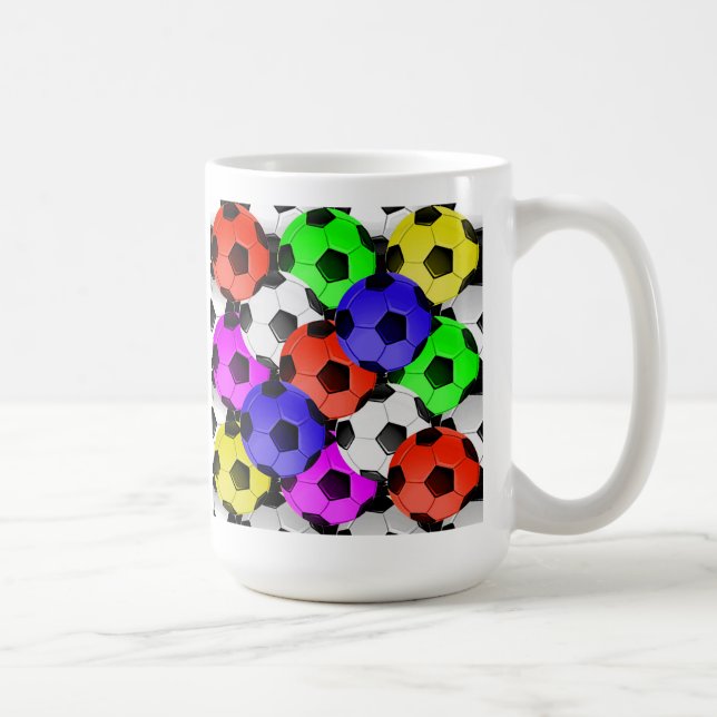 Amerikansk fotboll med flera färger kaffemugg (Höger)