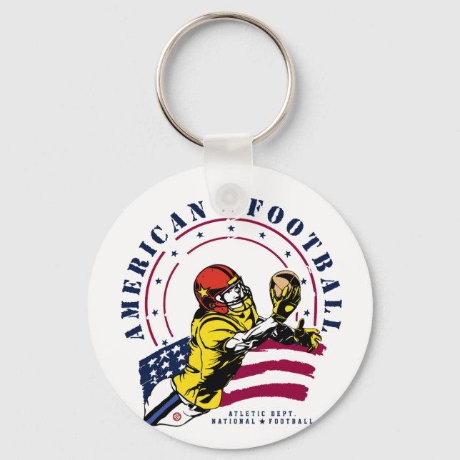 AMERIKANSK FOTBOLL NYCKELRING (Framsida)