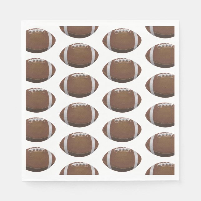 "Amerikansk fotboll" Pappersservett (Framsidan)