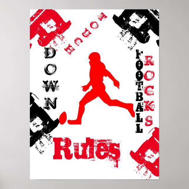 AMERIKANSK FOTBOLL POSTER (Framsidan)