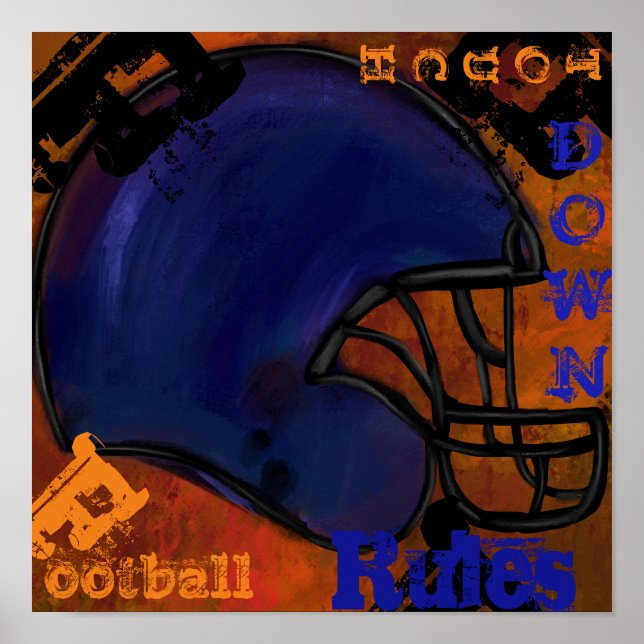AMERIKANSK FOTBOLL POSTER (Framsidan)
