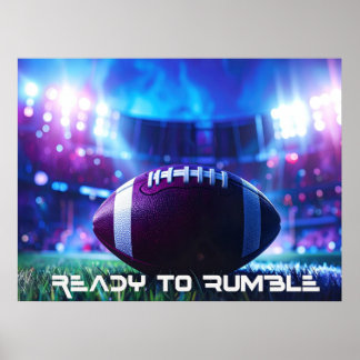 AMERIKANSK FOTBOLL - REDO ATT RULLA POSTER