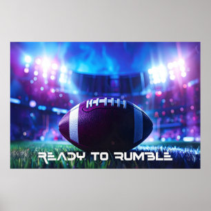 AMERIKANSK FOTBOLL - REDO ATT RULLA POSTER