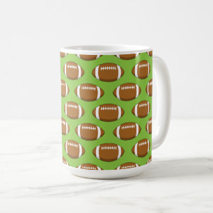 Amerikansk fotboll rugby Boll Mönster Kaffemugg