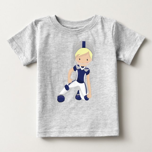 Amerikansk Fotboll, Rugby, Söt Pojke, Blondt Hår T Shirt (Framsida)