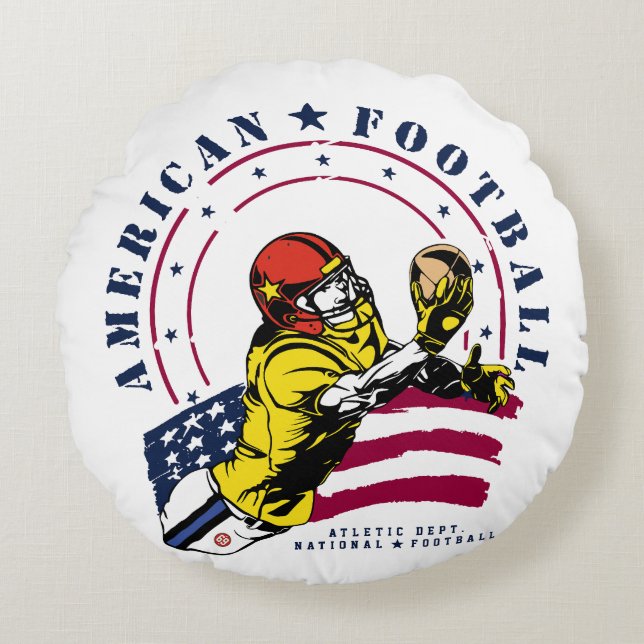 AMERIKANSK FOTBOLL RUND KUDDE (Framsidan)