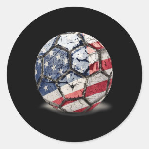 Amerikansk fotboll runt klistermärke