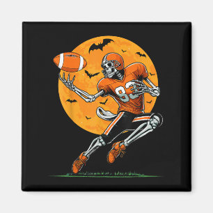 Amerikansk Fotboll Skelett Pojkar Halloween Fotbol Magnet