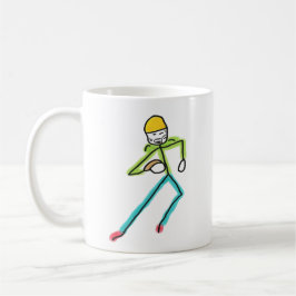 Amerikansk fotboll Stickman Kaffemugg