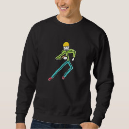 Amerikansk fotboll Stickman Lång Ärmad Tröja
