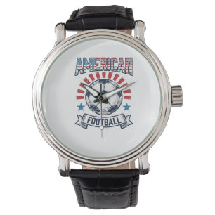 Amerikansk Fotboll Vintage Fotboll Tröja Design Armbandsur