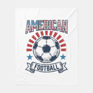 Amerikansk Fotboll Vintage Fotboll Tröja Design Fleecefilt