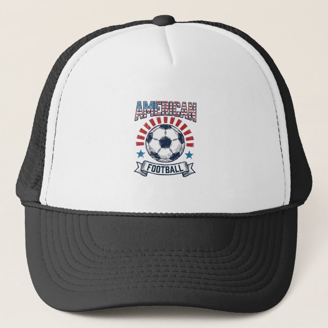 Amerikansk Fotboll Vintage Fotboll Tröja Design Keps (Framsida)