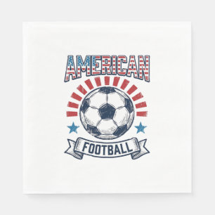 Amerikansk Fotboll Vintage Fotboll Tröja Design Pappersservett