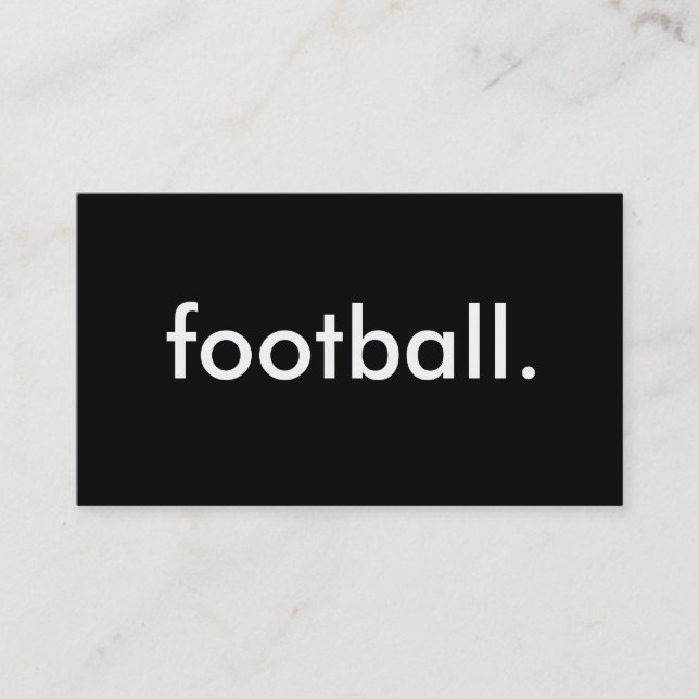 amerikansk fotboll. visitkort (Framsida)