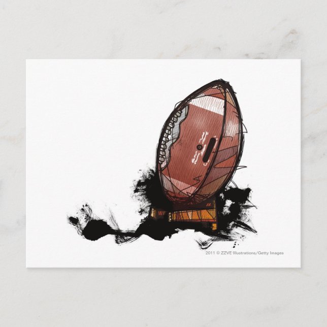 amerikansk fotboll vykort (Framsida)