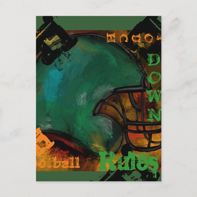 AMERIKANSK FOTBOLL VYKORT (Framsida)