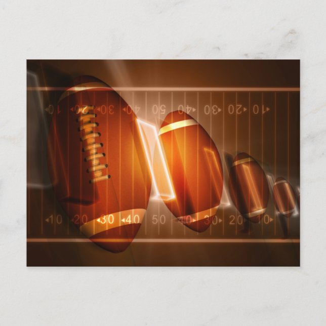 amerikansk fotboll vykort (Framsida)