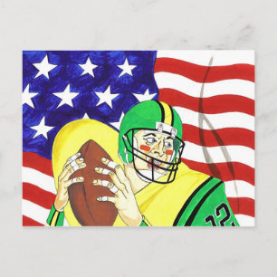Amerikansk fotboll vykort