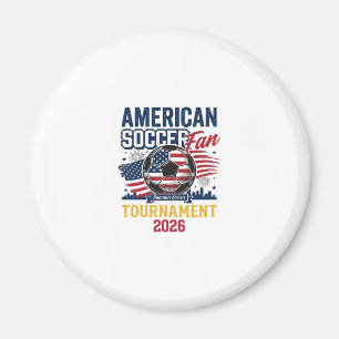 Amerikansk fotbollfans turnerings 2026 vintage skj magnet