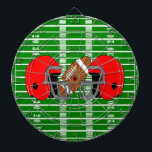 Amerikansk fotbollsdesign piltavla<br><div class="desc">Den amerikanska fotbollsdesignen Dartboard som kan anpassas med valfri text. Om du behöver hjälp med att anpassa kontaktar du oss genom länken på den här sidan. Docktavla för amerikansk fotboll</div>