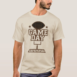 Amerikansk fotbollsgrafisk design för speldagen t shirt