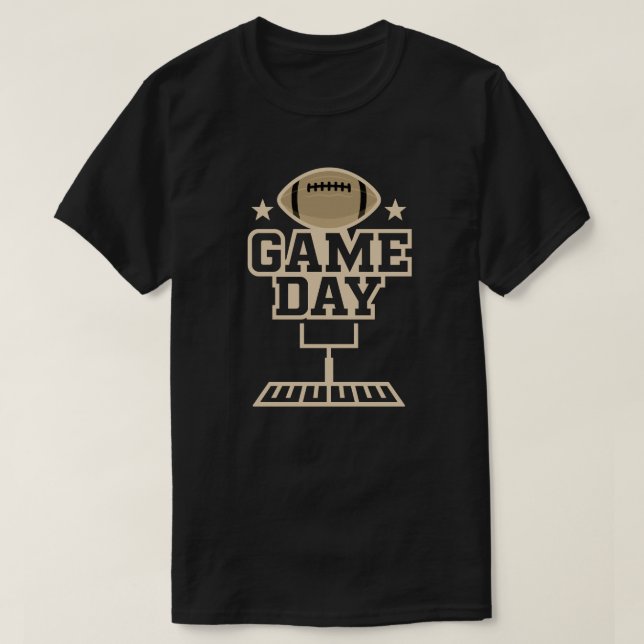 Amerikansk fotbollsgrafisk design för speldagen t shirt (Design framsida)