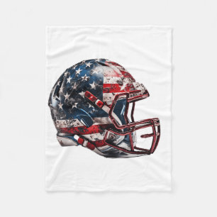 Amerikansk fotbollshjälm USA-flagga Fleecefilt