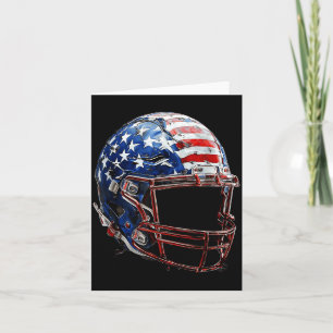 Amerikansk fotbollshjälm Usa Flagga Sport Kort